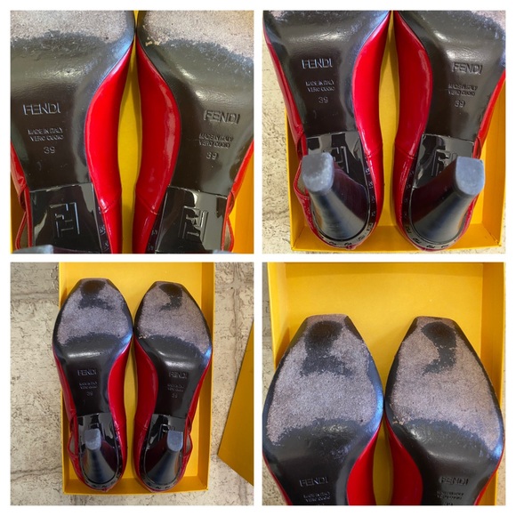 FENDI PATENT LEATHER PUMP WITH HEELS - Picture 9 of 13